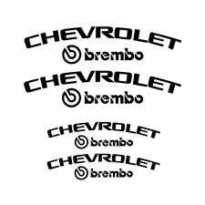 Chevrolet Camaro Brembo Brake Caliper High Temp Decal Vinyl Sticker - 4 Stickers