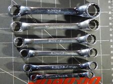 Snap On 6pc Sae Short Offset Double Box Wrench Set 14 34 Xs 12 Pt 12pt Boxed