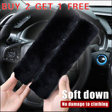 2x Seat Belt Covers Shoulder Strap Pads Car Auto Sheepskin Cushion Headrest Soft