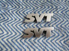 2pcs Silver Svt Cobra Lightning Svt Focus Contour Svt Emblems Badge