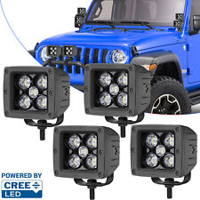 4x 3 50w Cree Led Cube Work Light Bar Spot Pods Driving Fog Offroad Atv Utv 4wd