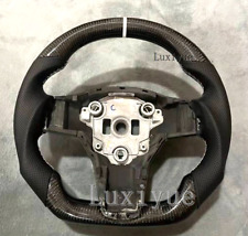 100real Carbon Fiber Flat Sport Steering Wheel For 2016 Tesla Model 3 Model Y