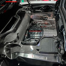 Real Carbon Clear Engine Bay Covers For Corvette C8 Z06 Convertible Stingray 20