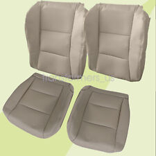 For 1998-2007 Toyota Land Cruiser Driver Passenger Leather Seat Cover Ivory Tan