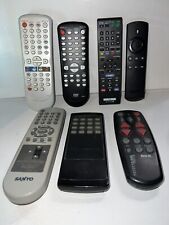 Mixed Lot Of 7 Remote Controls Sanyo Amazon Sony Rca Funai Untested