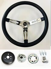 1969-1994 Camaro Grant Black Grip Chrome Spokes Steering Wheel 13 12 Camaro Cap