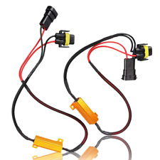 Hid Led Resistor Kit 9006 9012 Relay Harness Adapter Anti-flicker Error Decoders