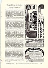 Print Ad 1942 Ww2 Spotless Hesson Guard100 Power Telescopehull Compassx-acto