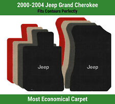 Lloyd Velourtex Front Mats For 00-04 Jeep Grand Cherokee Wsilver On Black Jeep