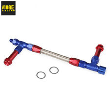 Dual Feed Carb Fuel Line Kit Holley 4150 Carburetor Bluered Anodized Braided An8
