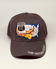 Us Route 66 The Mother Road Truck Cap Hat Gray