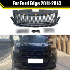 Grill Black Front Grille W Letters Leds Fit For 2011-2014 Ford Edge