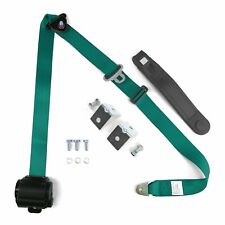 3pt Aqua Retractable Seat Belt With Angled Mounting Brackets - Standard Buckle