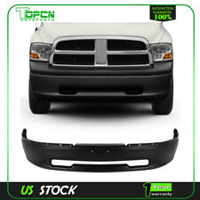Front Bumper Black Steel For 09-12 Dodge Ram 1500 Wo Fog Light Holes 68206066aa