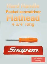 Snap On Tools 1 Screwdriver Per Order Orange Pocket Screwdriver 4 34 Long