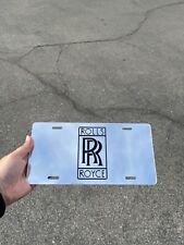 Rolls-royce Emblem Acrylic Mirror License Plate Auto Tag