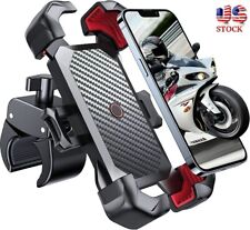 Motorcycle Phone Mount Auto Lock 100mph Military Anti-shake Bike Phone Holder