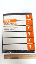 1992 Pontiac Trans Sport - Workshop Manual - Good Condition - Us