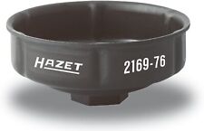Hazet Tools 2169-76 Oil Filter Spanner Wrench 76mm 6-point 12 Drive