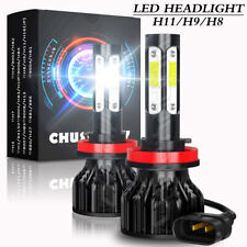 4-sides H11 Led Headlight Kit Low Beam Bulbs Super Bright 6500k White 380000lm