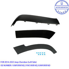 3 Pcs For 2014-2022 2023 Jeep Cherokee Rear Left Wheel Arch Fender Three Section