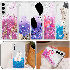 Clear Liquid Glitter Phone Case Cover For Samsung Galaxy A15 A25 A14 A34 S24 S23