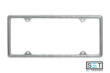 Chrome Plain Slim Metal License Plate Tag Frame Holder For Car Truck Suv