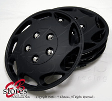 4pc Set 15 Inch Wheel Rim Skin Cover Hubcap Hub Caps 15 Matte Black Style807