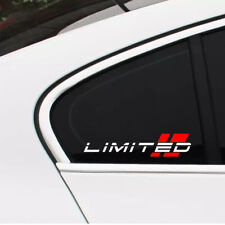 Limited Decal Sticker Sport Car Racing Stripe Turbo Window Emblem Logo 2 Pcs