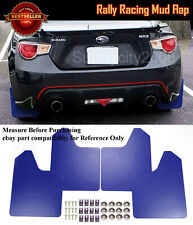 15 X 11.5 4 Pcs Blue Rally Racing Flexible Mud Flaps Splash Guard Fit Hyundai.
