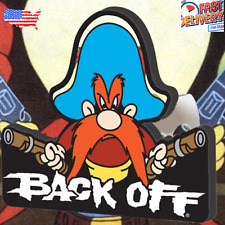 Fits Most Vehicles Yosemite Sam Back Off Hitch Cover1.25 Durable-trucks-rv-jeep