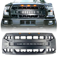 Armor Grill Front Bumper Grille Woff Roadamber Lights For 2015-2017 Ford F150