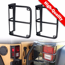 2x Tail Light Brush Guards Cover Rear Lamps Trim For 2007-2017 Jeep Wrangler Jk