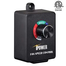 Ipower Etl Certified Variable Fan Speed Controller For Inline Fan Air Blower