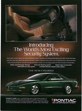 1994 Vintage Print Ad - Pontiac - Pontiac The New Firebird - Green