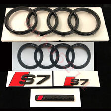 Audi S7 Gloss Black Full Badges Package Oem Exclusive Pack For Audi S7 4k