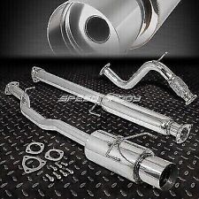 Stainless Cat Back Exhaust 4.5 Tip Muffler For 94-97 Honda Accord H22f22 4cyl