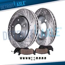Front Drilled Rotors Brake Pads For 2009 - 2019 Toyota Corolla Matrix Vibe Xd