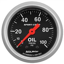 Autometer 3321 Sport-comp Mechanical Oil Pressure Gauge