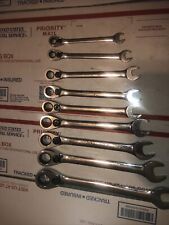 Blue-point Sold By Snap-on 9 Pc Metric 15 Offset Ratcheting Wrench Set Nice