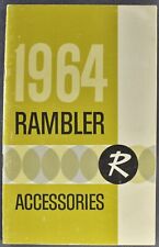 1964 Rambler Accessories Brochure Ambassador Classic American Amc Nice Original