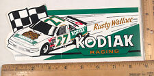 Vintage Rusty Wallace Nascar Racing Decal Bumper Sticker Kodiak Tobacco Pontiac