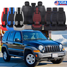 For Jeep Liberty 2002-2012 Car 5 Seat Cover Full Set Front Rear Leather Cushion