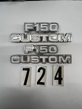 Vintage 1977-1979 Ford Truck F150 Custom Cowl Emblems