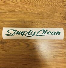 Green Jdm Simply Clean Stickers Decal 8.5in
