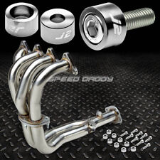 J2 For 92-93 Integra Exhaust Manifold Racing Headersilver Washer Cup Bolts