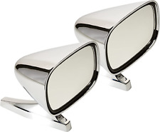 Dual Vintage Style Chrome Sport Bullet Mirrors For Hot Rods Classic Muscle Car