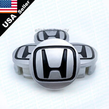 4pcs Black Wheel Center Cap Hub Honda Logo Cover Fit Insight Civic Accord 58mm