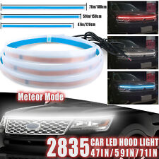 Car Led Hood Light Strip Waterproof Daytime Running Light Flexible Lamp Dynamic