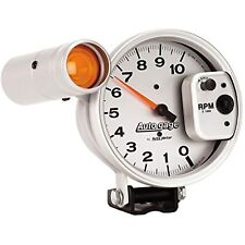 Autogage 233911 Autometer 5 Silver Monster Tachometer 0-10000 Rpm Shift Light
